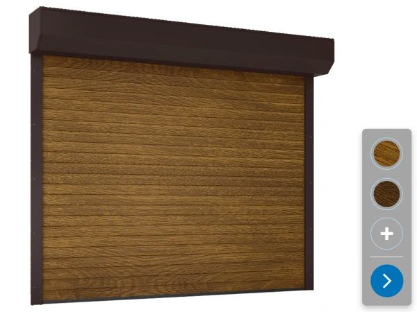 Rolovací garážová vrata ETILA ROLLO | dřevoimitační barvy