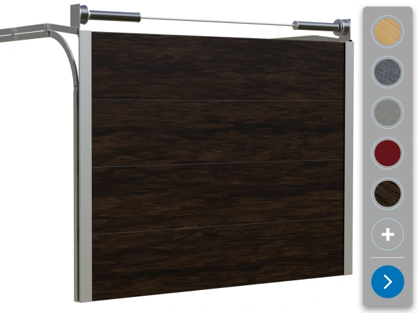 Sekční garážová vrata ETILA SILENT | hladký panel | RENOLIT