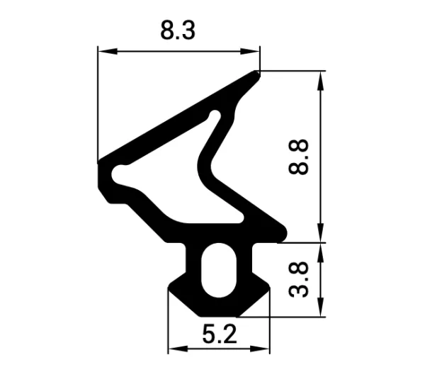 EPDM těsnění pro PVC okna | profil DECUNINCK