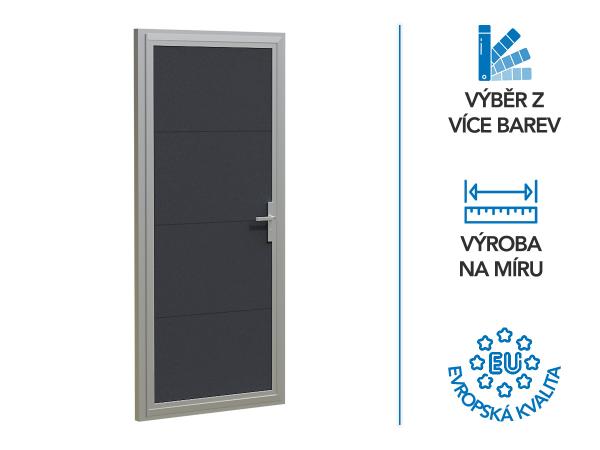 Vedlejší vchodové dveře ETILA G-DOOR | hladký panel | běžné barvy