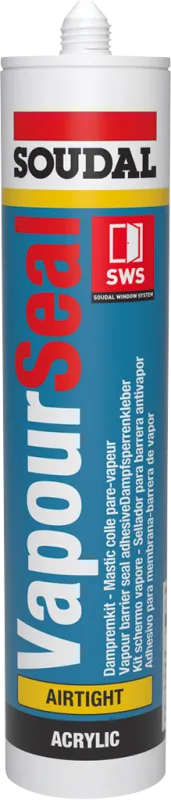 SOUDAL VapourSeal SWS – lepidlo na okenní pásky, fólie, membrány a parotěsné fólie