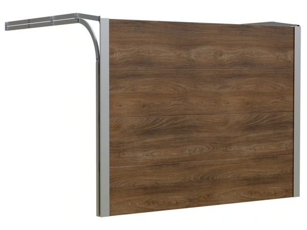 Typizovaná sekční garážová vrata ETILA SILENT | ořech