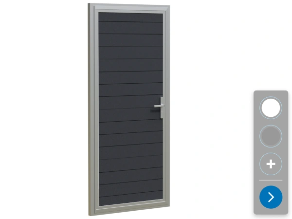 Vedlejší vchodové dveře ETILA G-DOOR | pruhovaný panel | běžné barvy