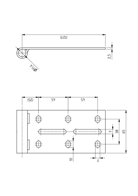 Horní držák kolečka pro kování HOME DD230 | výška nadpraží nad 230mm 1