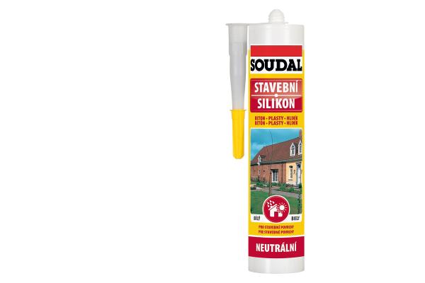 SOUDAL Stavební silikon transparentní 300ml | Neutrální tmel