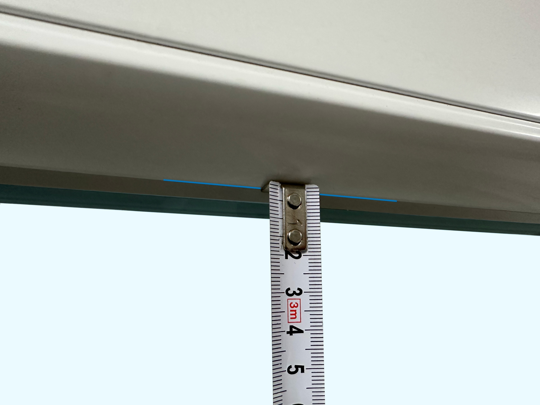 zaměření výšky vnitřní žaluzie - od